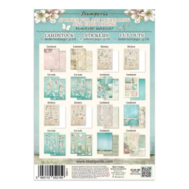 Stamperia Junk Journal Stickers, Backgrounds, Cut-Outs Wonderland