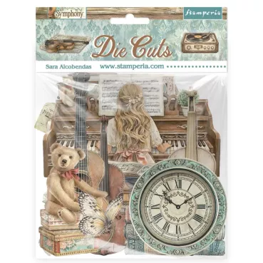 Stamperia Printed Decorative Die Cuts for Art and Craft - Symphony