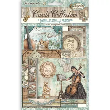 Stamperia Printed Art Cards Collection Oriental Garden