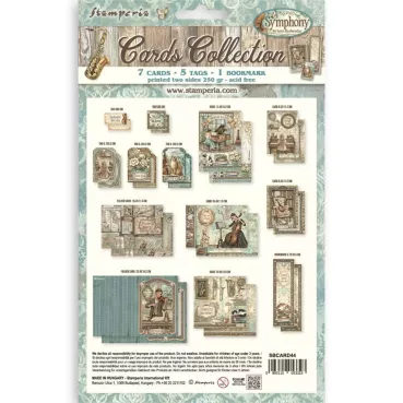 Preview: Stamperia Printed Art Cards Collection Oriental Garden