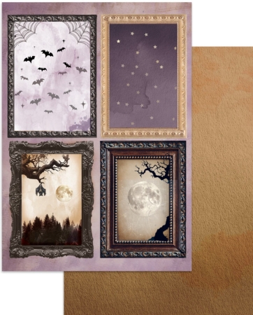 Preview: Stamperia Printed Art Junk Journal Stickers, Cut-outs, Backgrounds for Art and Craft Halloween