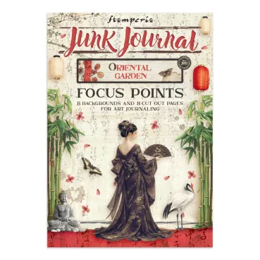 Stamperia Printed Art Junk Journal Focus Points for Art and Craft A5 Oriental Garden