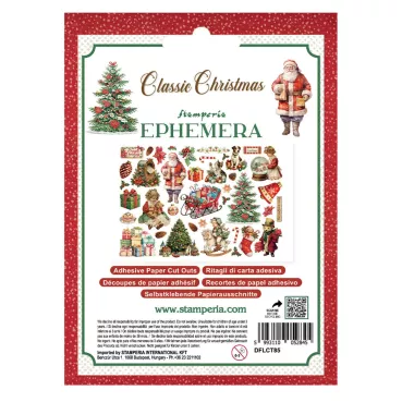 Preview: Stamperia Printed Decorative Ephemera for Art and Craft Classic Christmas