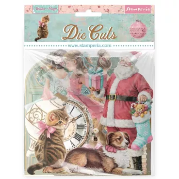 Stamperia Printed Decorative Die Cuts for Art and Craft Winter Magic