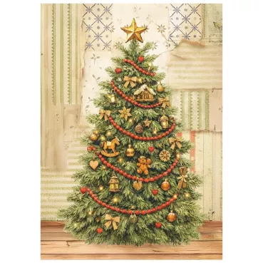 Stamperia Printed Mini Rice Paper A6, 8 Sheets for Art and Craft Silent Night
