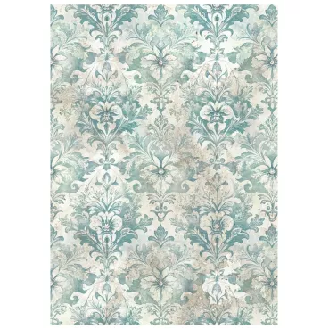 Preview: Stamperia Printed 8 Rice Paper A6 Backgrounds Selection for Art and Craft Reispapier White Christmas