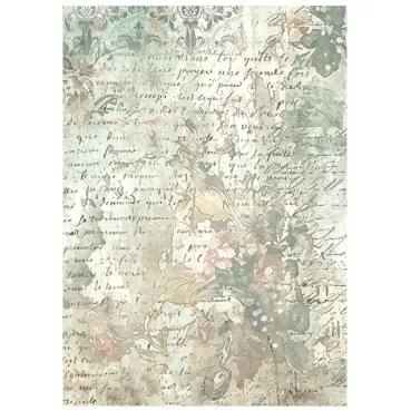 Stamperia Printed 8 Rice Paper A6 Backgrounds Selection for Art and Craft Reispapier White Christmas