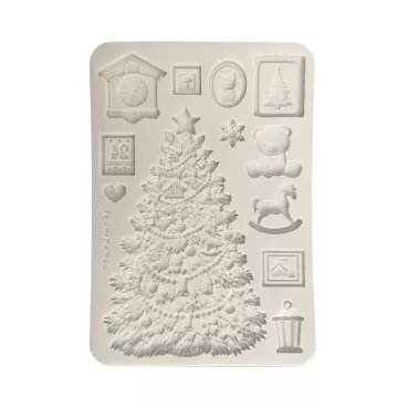 Stamperia Silicon Mould Designs A5 for Art and Craft Christmas Tree