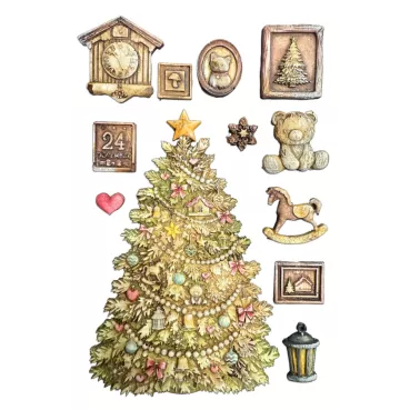Preview: Stamperia Silicon Mould Designs A5 for Art and Craft Christmas Tree