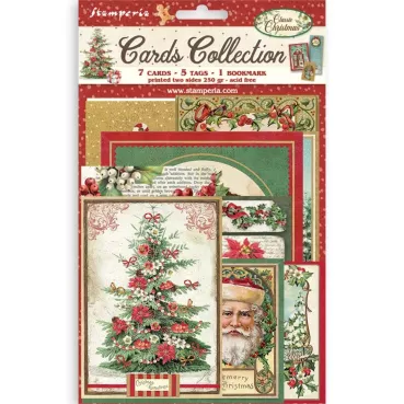Stamperia Printed Art Cards Collection Classic Christmas