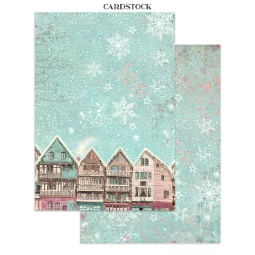 Preview: Stamperia Printed Art Junk Journal: Stickers, Cut-Outs, Backgrounds for Art and Craft Winter Magic