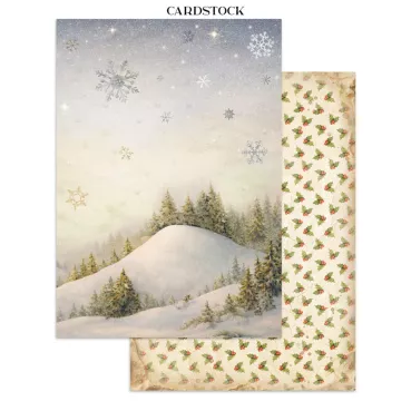 Preview: Stamperia Printed Art Junk Journal: Stickers, Cut-Outs, Backgrounds for Art and Craft Silent Night