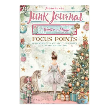 Stamperia Printed Art Junk Journal Focus Points for Art and Craft A5 Winter Magic