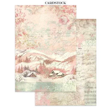 Preview: Stamperia Printed Art Junk Journal Focus Points for Art and Craft A5 Winter Magic