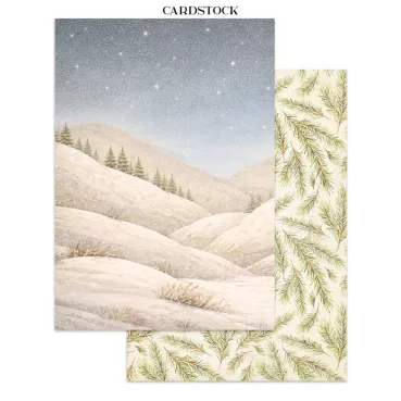Preview: Stamperia Printed Art Junk Journal Focus Points for Art and Craft A5 Silent Night