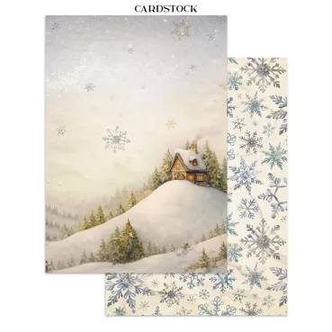 Preview: Stamperia Printed Art Junk Journal Focus Points for Art and Craft A5 Silent Night