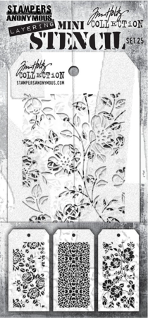 Stampers Anonymus Set 25 Tim Holtz Layering Mini Stencil