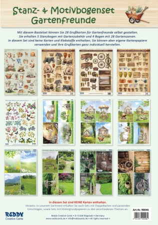 Reddy Cards Stanzbogenset Gartenfreunde