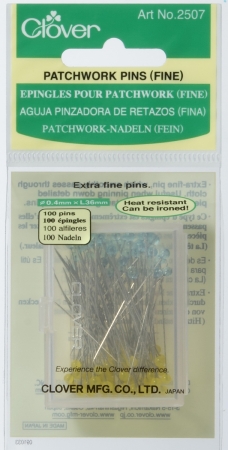 Clover Patchwork Stecknadeln fein 100 Stück