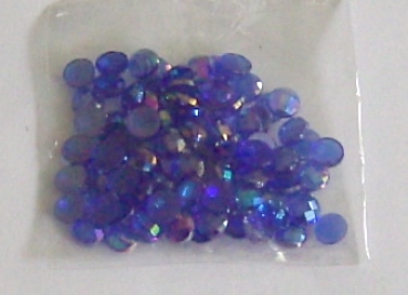 Deko Steinchen irisierend royalblau