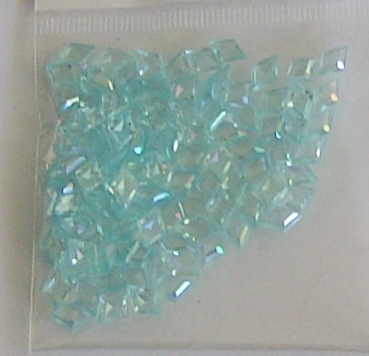 Steinchen transparent quadratisch 7 mm