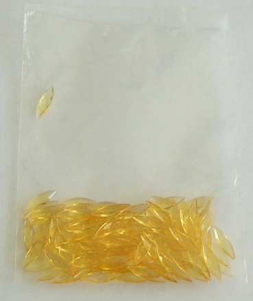 Transparente Steinchen gelb