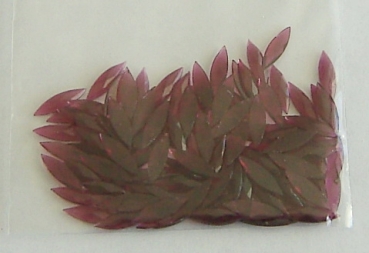 Transparente Steinchen dunkelrot