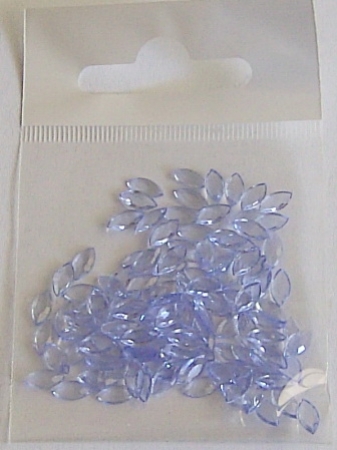 Steinchen transparent Rautenform ca. 6 mm