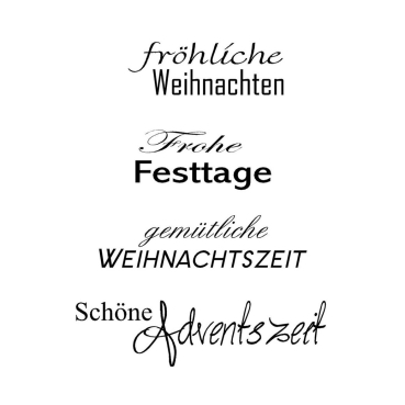 Stempel Clear Transparenter A7 Stempel Weihnachten