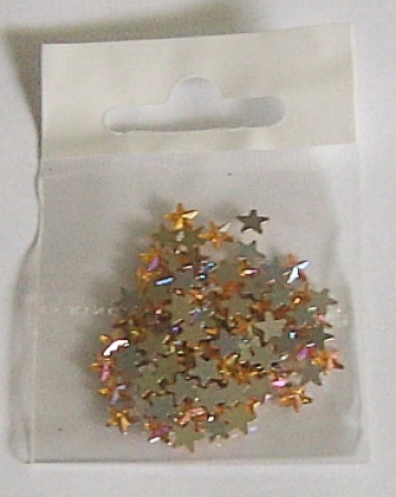 Deko Steinchen Sternchen orange