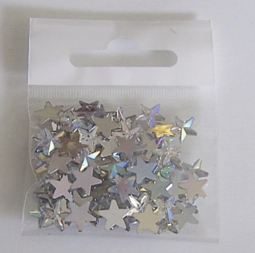 Deko Sternchen silber ca. 10 mm