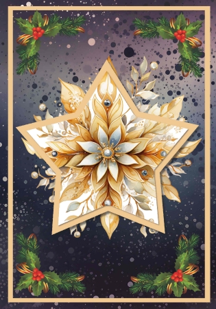 Preview: Reddy Cards Bastelset Weihnachtliche Sternkarten