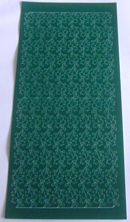 Stickerbogen 10 x 23 cm grün