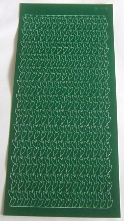 Stickerbogen 10 x 23 cm grün
