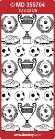 Preview: MD Sticker transparent gold Soccer