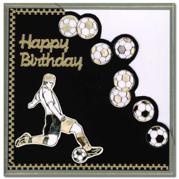 Preview: MD Sticker transparent gold Soccer