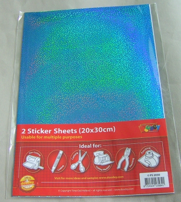 Stickersheet 20 x 30 cm Farbe hellblau