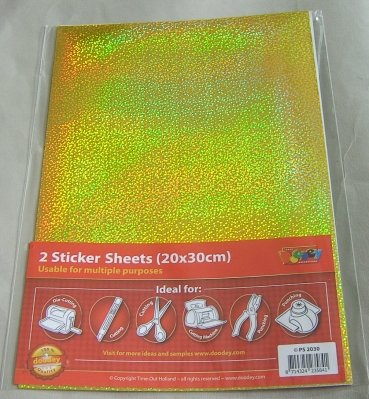 Stickersheet 20 x 30 cm Farbe gelb