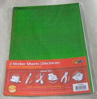 Stickersheet 20 x 30 cm Farbe grün