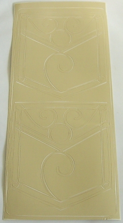 Stickerbogen 10 x 23 cm Ornamente taupe