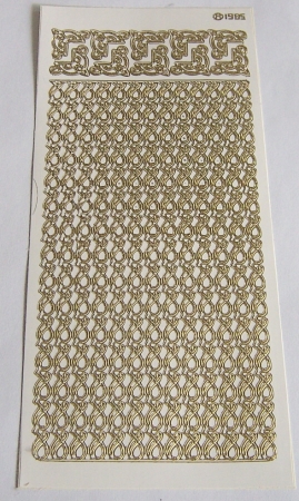 Stickerbogen 10 x 23 cm Bordüren weiss