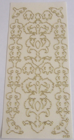 Stickerbogen 10 x 23 cm Ornamente