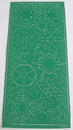 Stickerbogen 10 x 23 cm Winter