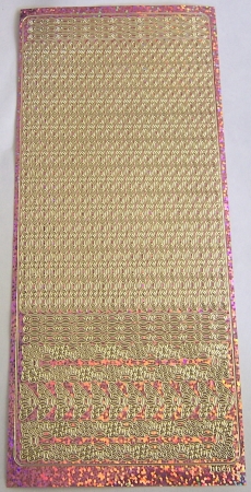 Stickerbogen 10 x 23 cm Bordüren rosa