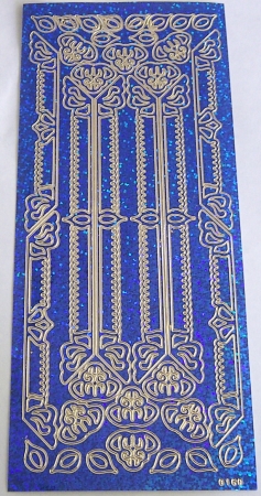 Stickerbogen 10 x 23 cm Bordüren