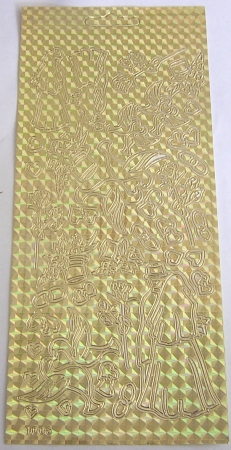 Stickerbogen 10 x 23 cm Hochzeit