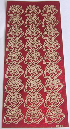 Stickerbogen 10 x 23 cm Blüten