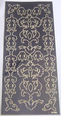 Stickerbogen 10 x 23 cm Ornamente
