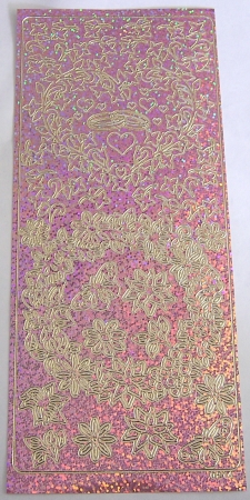 Stickerbogen 10 x 23 cm Hochzeit