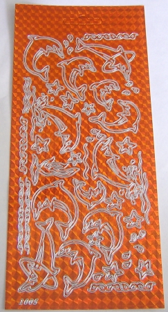 Stickerbogen 10 x 23 cm Delphine
